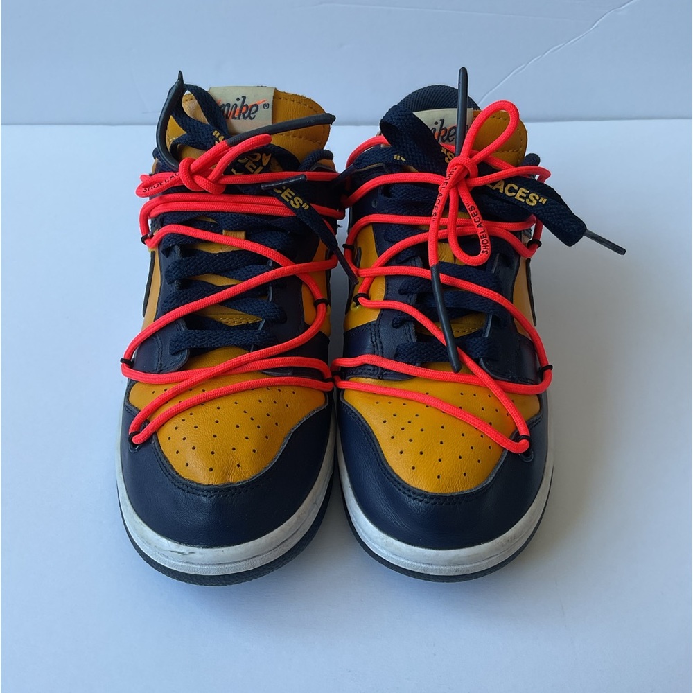 Nike Dunk Low x Off White University Gold Michigan